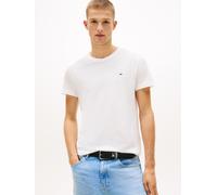 Rundhalsshirt TOMMY JEANS "TJM XSLIM 2PACK JERSEY TEE EXT", Damen, Gr. M, ecru, weiß clay, Single Jersey, Obermaterial: 100% Baumwolle, unifarben, casual, slim fit, Rundhals, Shirts Rundhalsshirt, Log