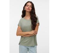 Rundhalsshirt VERO MODA "VMAVA PLAIN SS TOP GAJRS NOOS", Damen, Gr. XS, grün (seagrass), Jersey, Obermaterial: 95% Lyocell, 5% Elasthan, unifarben, modisch, regular fit normal, Rundhals, Kurzarm, Shir