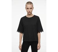 Rundhalsshirt VERO MODA "VMLYLA SS O-NECK TOP JRS", Damen, Gr. L, schwarz, Jersey, Obermaterial: 100% Baumwolle, unifarben, regular fit normal, Rundhals, Shirts Rundhalsshirt, Baumwolle, regular fit (