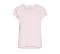 Rundhalsshirt VILA "VIDREAMERS NEW PURE T-SHIRT/SU-NOOS", Damen, Gr. M, cherry blossom, Jersey, Obermaterial: 50% Baumwolle, 50% Polyester, unifarben, regular fit normal, Rundhals, Shirts Rundhalsshir