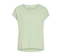 Rundhalsshirt VILA "VIDREAMERS NEW PURE T-SHIRT/SU-NOOS", Damen, Gr. M, smoke grün, Jersey, Obermaterial: 50% Baumwolle, 50% Polyester, unifarben, regular fit normal, Rundhals, Shirts Rundhalsshirt, B
