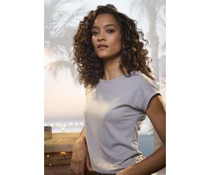 Rundhalsshirt VIVANCE "mit dezentem Glitzerdruck", Damen, Gr. 36/38, grau, Single Jersey, Obermaterial: 62% Polyester, 33% Viskose, 5% Elasthan, bedruckt, bequem, Rundhals, Shirts Rundhalsshirt, aus e