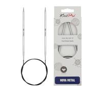 KnitPro Rundstricknadel Nova Metal 4,00 mm 60 cm Silber