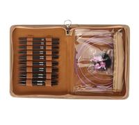 Rundstricknadel-Set, 3 Bis 8 Mm, Austauschbares Stricknadel-Set, Ergonomische Rundstricknadel, Praktische Deckenstricknadel mit Aufbewahrungstasche für Kleine Projekte