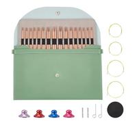 Rundstricknadel Set Austauschbar, 3-10 mm Stricknadeln Set Austauschbar, Stricknadeln Rundstricknadel, 13 Paar Aluminium Austauschbare Rundstricknadeln