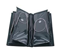 Rundstricknadeln Set, 11Pcs Stahl Austauschbare Stricknadeln Häkelnadel Weave Tool mit Aufbewahrungstasche 43cm / 65cm / 80cm(80cm),Gestrickter Anzug