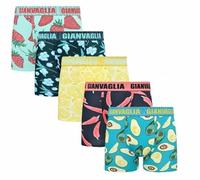 Rungassi 5er Set Deluxe Herren Boxershort Unterhose Slip Sommer-Früchtchen GVG 5078 (DE/NL/SE/PL, Alphanumerisch, XL, Regular, Regular, 5-Fach Sortiert)