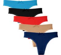 Rungassi - 5er Set Tanga String Tangaslip Damen Unterwäsche 809 M - Gr. - L