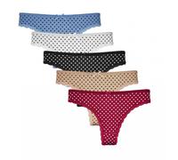 Rungassi - 5er Set Tanga String Tangaslip Damen Unterwäsche einfarbig 818 M - Gr. - L