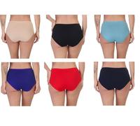 Rungassi - 6er Pack Taillenslip Slip aus Baumwolle mit hoher Taille 9075 M - Gr. - XL