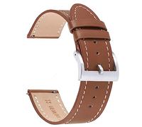 RUNMIND Uhrenarmband aus echtem Leder, für Damen, Sport-Schnellverschluss, Ersatz-Uhrenarmband, 20 mm, Leder