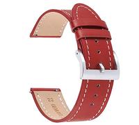 RUNMIND Uhrenarmband aus echtem Leder, für Damen, Sport-Schnellverschluss, Ersatz-Uhrenarmband, 24 mm, Leder