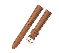 RUNMIND Uhrenarmband aus Leder, Retro-Stil, Schnellverschluss, echtes Leder, Ersatzarmband aus Leder, 12 mm, Leder