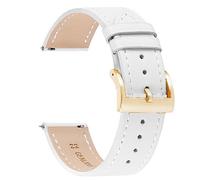 RUNMIND uhrenarmband echtleder uhrenarmband sportarmband damen schnellverschluss uhrenarmband ersatzarmband, 20 mm, Leder