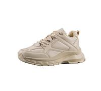 Runner Boss, Damen Sneaker zum Schnüren, Beige, Kunstleder, Wasserdicht und Abwischbare, Schuhgröße: 39