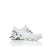 Sneaker PLEIN SPORT "Thunder Force Genx", Damen, Gr. 44, Normalschaft, 0191, weiß, nickel, Schuhe Sneaker (57400221-44) 0191, weiß, nickel