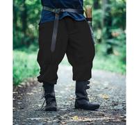 Rushose mit Beinschnürung Schwarz "Magnus" XL