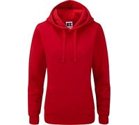 Russell Damen Kapuzenpullover Authentic Hoodie, Größe M, Classic Red