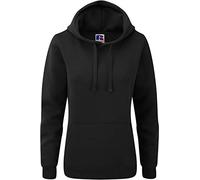 Russel Europe Authentic Damen Hooded Sweat Kapuzenpullover Hoodie, Größe:XL, Farbe:Black