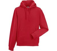 Russell Men's Authentic Hooded Sweat - Classic Red - L
