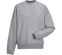 Russel Europe Herren Authentic Set-In Sweatshirt Rundhals Pullover, Größe:3XL, Farbe:Light Oxford
