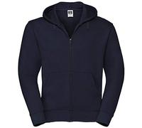 Russel Europe Herren Authentic Zipped Hoodie Kapuzenpullover, Größe:2XL, Farbe:French Navy