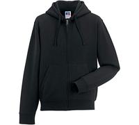 Russel Europe Kapuzenpullover Authentic Zipped Hoodie – Herren – Schwarz – Größe L