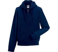 Russel Europe Herren Authentic Zipped Hoodie Kapuzenpullover, Größe:L, Farbe:French Navy