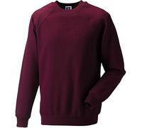Russel Europe Herren Raglan Sweatshirt Pullover, Größe:2XL, Farbe:Burgundy