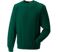 Russel Europe Herren Raglan Sweatshirt Pullover, Größe:4XL, Farbe:Bottle Green