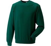 Russel Europe Herren Raglan Sweatshirt Pullover, Größe:M, Farbe:Bottle Green