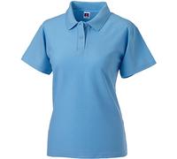 Russel Europe Ladies Poly-Cotton Blend Damen Polo Shirt, Größe:XL, Farbe:Sky