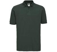 Russel Europe Men`s Classic Cotton Herren Polo Shirt, Größe:L, Farbe:Bottle Green