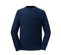 Russel Pure Organic Herren Langarm Sweatshirt Bio Baumwolle Wendbar Navy S