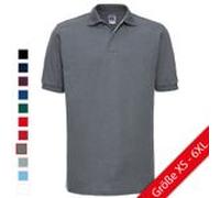 Russell Adults Hardwearing Polycotton Polo white L