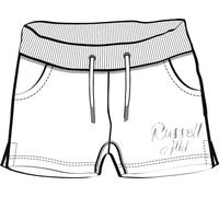 Russell Athletic A11401-UW-001 SL-Shorts Shorts Damen White Größe S