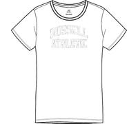 Russell Athletic A31101-UW-001 BLY-S/S Crewneck Tee Shirt T-Shirt Damen White Größe M