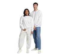 Russell Athletic Dri-Power Herren-Sweatshirts aus Fleece, feuchtigkeitsableitend, Baumwollmischung, entspannte Passform, Größen S-4X, Weiss/opulenter Garten, X-Large