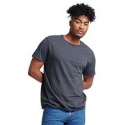 Russell Athletic Herren Dri-Power Short Sleeve Tees, Moisture Wicking, Odor Protection, UPF 30+, Sizes S-4x T-Shirt, Schwarz meliert, XX-Large