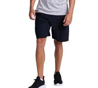 Russell Athletic Herren Relaxed Fit Baumwoll-Shorts mit Taschen, verstellbare elastische Taille, 22,9 cm, Größen S-4x Kurz, Schwarz, 3X