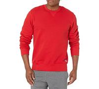 Russell Athletic Herren-Sweatshirt mit hohem Baumwollanteil 2.0, Premium-Fleece, Echtes Rot, Large