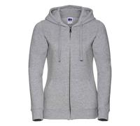 Russell - "Authentic" Kapuzenpullover Durchgehender Reißverschluss für Damen (Helle Oxfordfarbe) M
