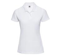 Russell - "Classic" Poloshirt für Damen (Weiß) M