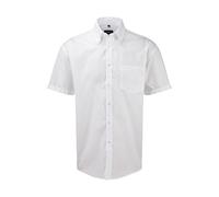 Russell Collection Absolut bügelfreies Kurzarm-Hemd R-957M-0 3XL,White