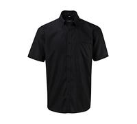 Russell Collection Absolut bügelfreies Kurzarm-Hemd R-957M-0 L,Black
