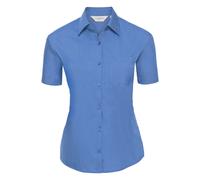 Russell Collection - Bluse mit kurzen Ärmeln - Damen (Hellblau) XS