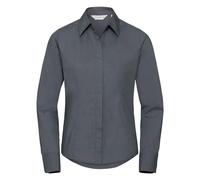 Russell Collection - Formelles Hemd für Damen Langärmlig (Grau) EU 50 / UK 22