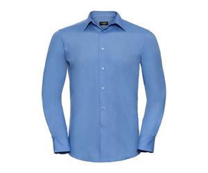 Russell Collection - Hemd für Herren Langärmlig (Business-Blau) M