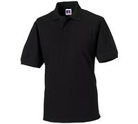 Russell Collection r-599 m-0 Poloshirt aus robustem Baumwollmischgewebe bis Größe 4XL S Noir - noir