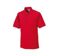 Russell Collection r-599 m-0 Poloshirt aus robustem Baumwollmischgewebe röße 4XL XXXX-Large rot - rot